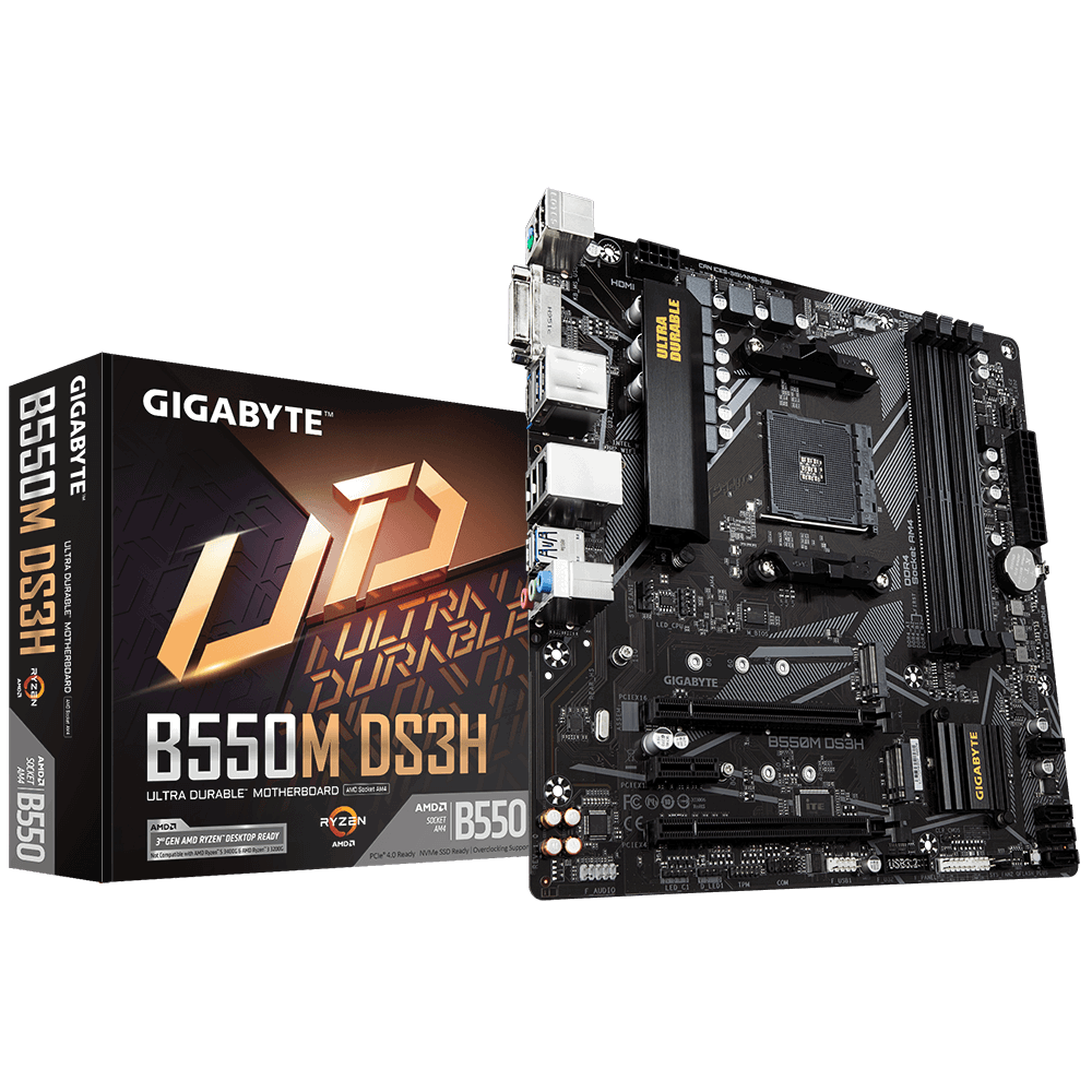 Gigabyte B550M DS3H AMD Socket AM4 mATX Motherboard