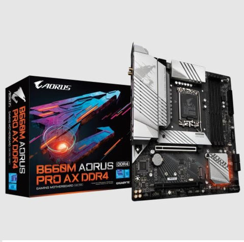 Gigabyte B660M AORUS PRO AX DDR4 mATX Motherboard for LGA 1700 12th Gen Intel Processors