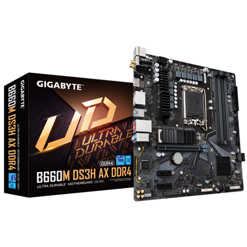 Gigabyte B660M DS3H AX DDR4 mATX Motherboard for LGA 1700 12th Gen Intel Processors