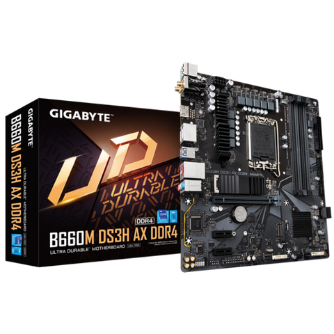 Gigabyte B660M DS3H AX DDR4 mATX Motherboard for LGA 1700 12th Gen Intel Processors