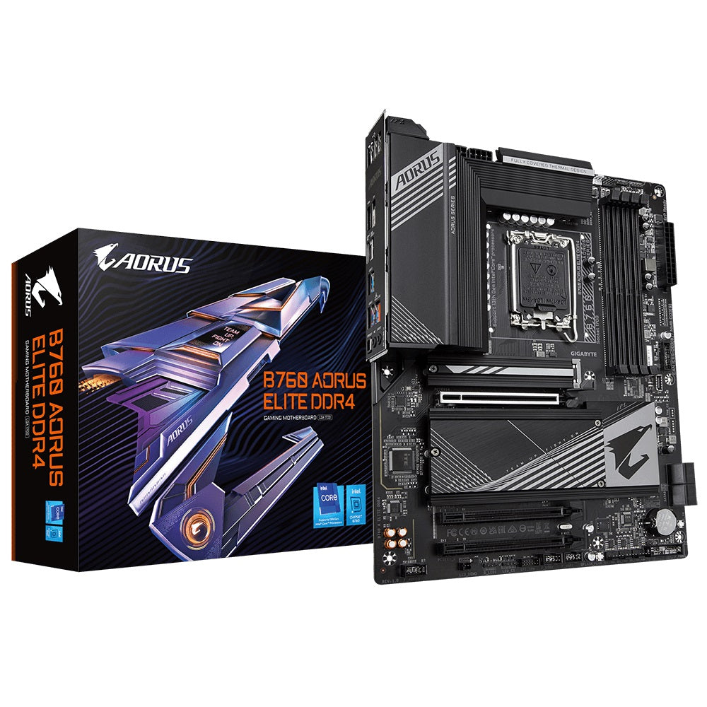 Gigabyte B760 Aorus Elite DDR4 LGA1700 ATX Motherboard for Intel 13th/12th Gen Processors