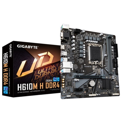 Gigabyte H610M H DDR4 mATX Motherboard for LGA 1700 12th Gen Intel Processors