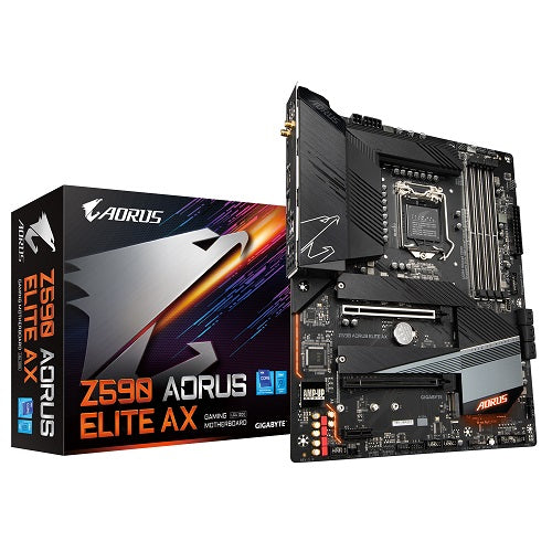 Z590 Aorus Elite AX ATX LGA 1200 Motherboard for 11th and 10th Gen Intel Processors