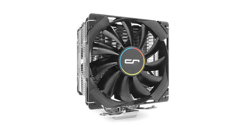 Single Tower Heatsink Air Cooler with 2 x QF120 120mm Fans | for Intel and AMD | H7 Plus