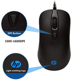 KM100 Wired USB Keyboard and Optical Mouse Combo - Black