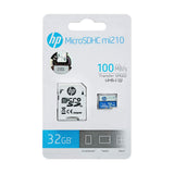 HP Mi210 Class 10 microSDHC Card up to 100MB/s w/Adpt - 32GB