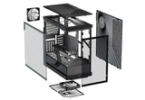 HYTE Y40 2-Piece Panoramic Glass ATX Case w/PCIE40 4.0 Luxury Riser Cable - Black