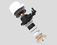 Zoomflow 360X CPU AIO Liquid Cooler 360mm Radiator, ARGB XL Pump and 3*12cm Fan - Snow Edition