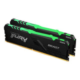 FURY Beast DDR4 RGB Memory Kit of 2x8GB - 16GB 3600MHz