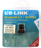 BL-WN650BT Bluetooth 4.2 + Dual-Band AC650M Nano Wireless USB Adapter