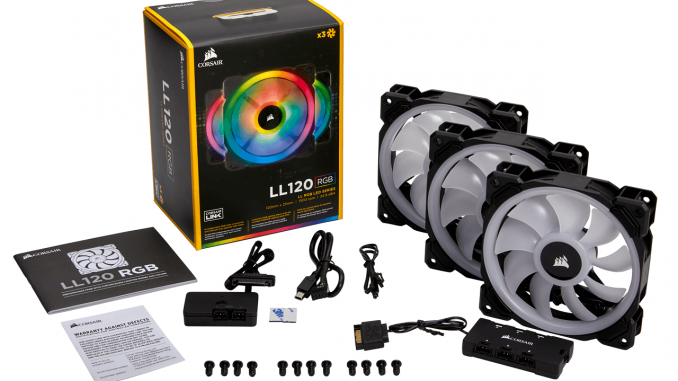 Corsair LL120 | LL140 RGB Dual Light Loop RGB LED PWM Fan