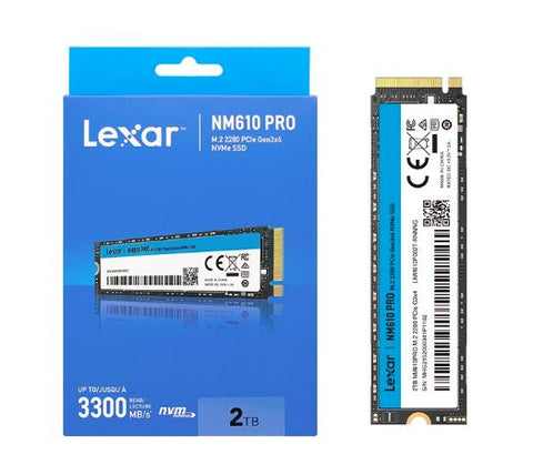 Lexar NM610 PRO M.2 PCIe NVMe 2280 Gen3 SSD