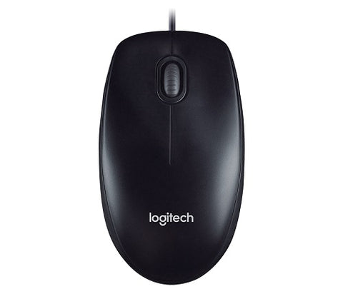 Logitech M100R USB Wired Mouse Black