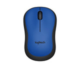 M221 Silent USB Wireless Mouse | Charcoal | Blue | Red