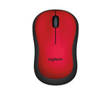 M221 Silent USB Wireless Mouse | Charcoal | Blue | Red