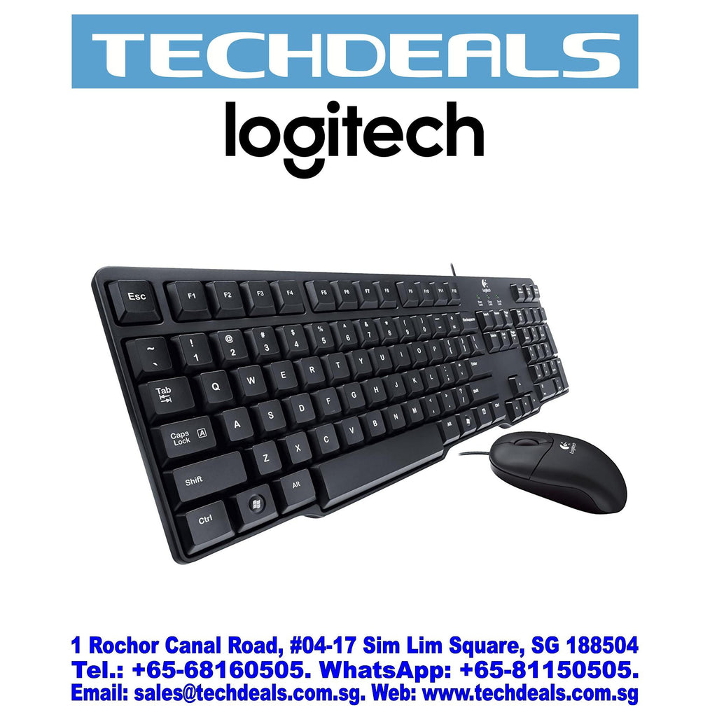Logitech MK100 Classic Desktop Black(KB is PS/2 & Mouse is USB)