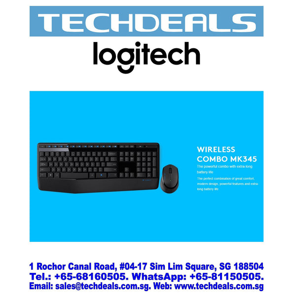 MK345 Wireless Keyboard & Mouse Combo