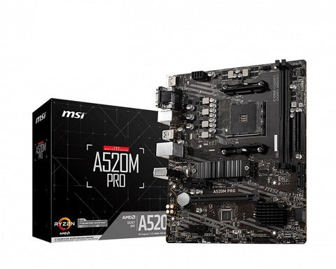 A520M Pro AMD Socket AM4 mATX Motherboard