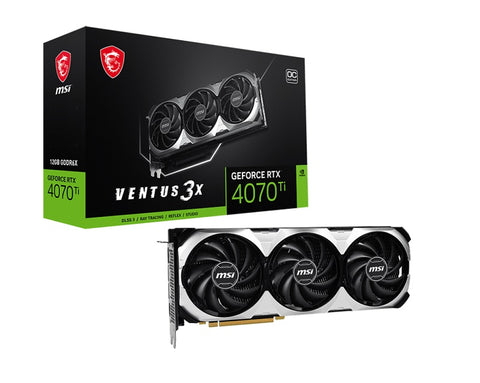 MSI GeForce RTX 4070 Ti VENTUS 3X 12G OC GDDR6X Graphics Card