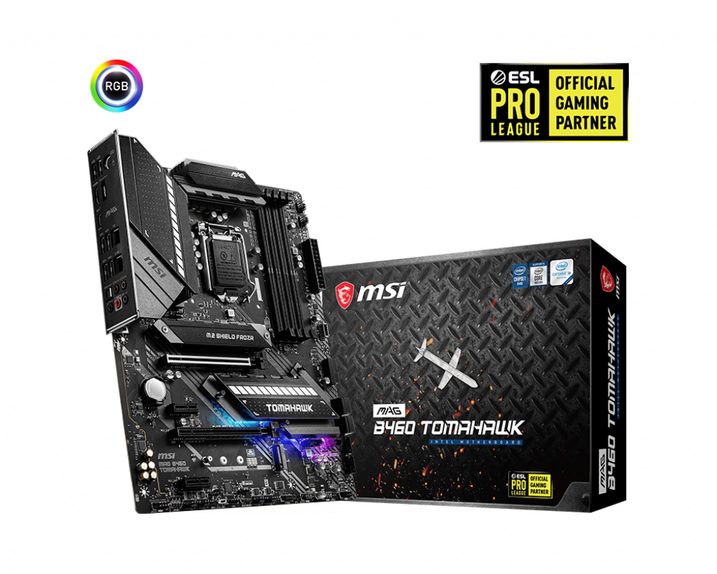 MSI MAG B460 Tomahawk Intel 10th Gen Socket 1200 ATX Motherboard