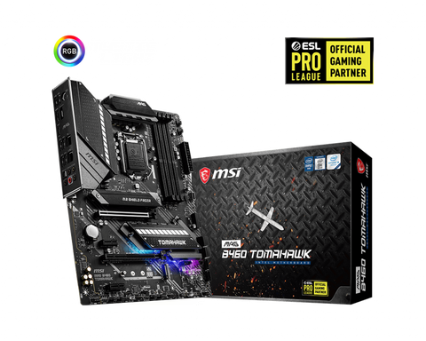 MSI MAG B460 Tomahawk Intel 10th Gen Socket 1200 ATX Motherboard