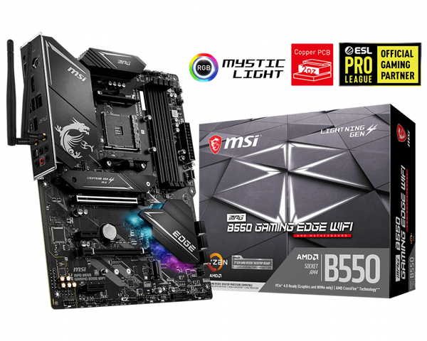 MPG B550 GAMING EDGE WIFI AMD Socket AM4 ATX Motherboard