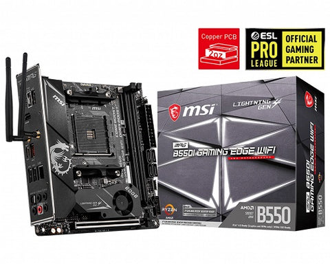 MPG B550I GAMING EDGE WIFI AMD Socket AM4 mITX Motherboard