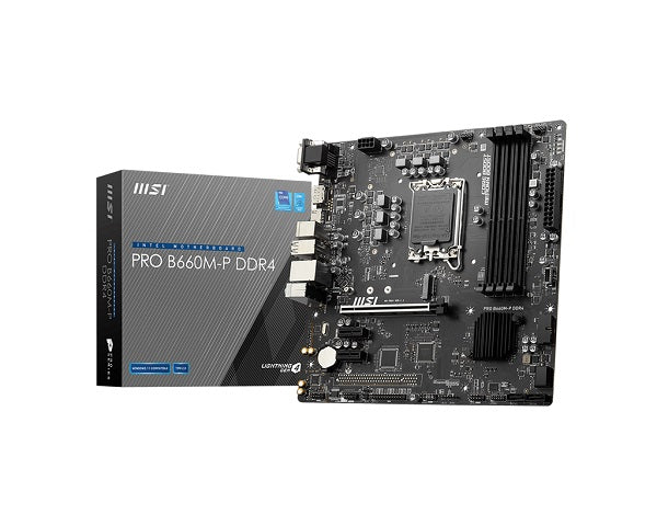 MSI PRO B660M-P DDR4 mATX Motherboard for 12th Gen Intel LGA1700 CPU