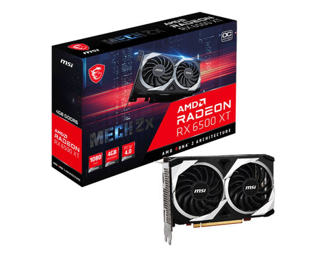 MSI Radeon RX 6500 XT MECH 2X 4G OC Graphics Card