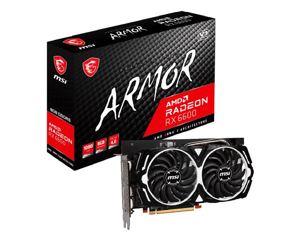 MSI Radeon RX 6600 ARMOR 8G V1 Graphics Card