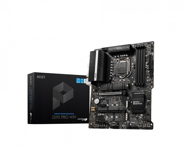 MSI Z590 PRO WIFI Intel 10th and 11th Gen Socket 1200 ATX Motherboard