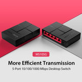 Mercusys MS105G 5-Port Gigabit Desktop Switch