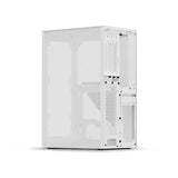 mITX Full Mesh Case with PCIe 3.0 Riser - White