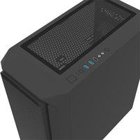 AIR X ARGB Mesh Front Compact ATX Side Tempered Glass PC Case w/2*20cm+12cm ARGB Fans and Controller