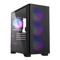 Air 100 ARGB Mesh Front Swivel Tempered Glass mATX Case w/4*12cm ARGB Fans and Controller