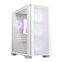 Air 100 ARGB Mesh Front Swivel Tempered Glass mATX Case w/4*12cm ARGB Fans and Controller