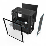 Air 100 LITE Mesh Front Swivel Tempered Glass mATX Case w/2*12cm Fans - Black