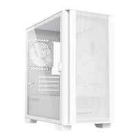 Montech Air 100 LITE Mesh Front Swivel Tempered Glass mATX Case w/2*12cm Fans - White