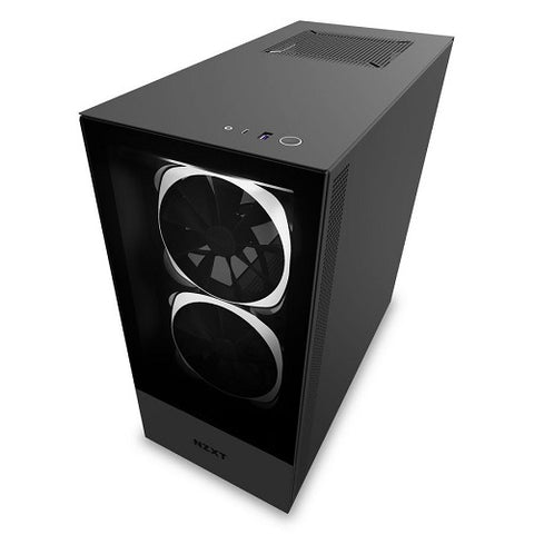 H510 Elite Premium Compact Mid-Tower ATX Case w/TG & Smart Device V2 | Matte Black | Matte White