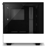 H510 Elite Premium Compact Mid-Tower ATX Case w/TG & Smart Device V2 | Matte Black | Matte White