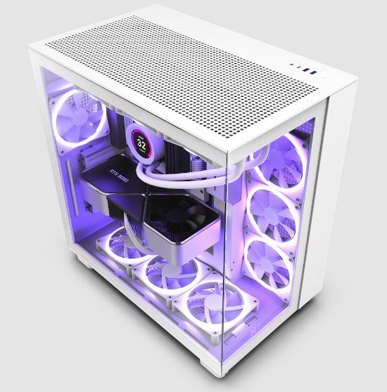 NZXT H9 Flow Dual-Chamber Mid-Tower Airflow Case w/non RGB Fans