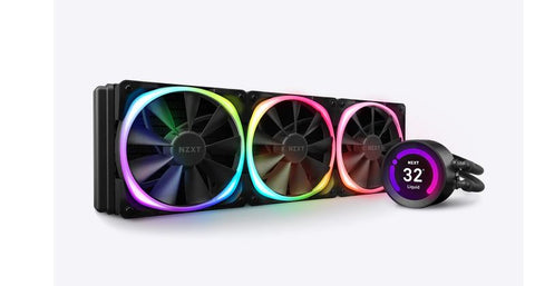 NZXT Kraken Z73 RGB 360mm Liquid Cooler with LCD Display and RGB Fans - Black