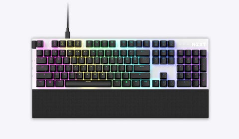 Nzxt Function Full Size Mechanical Keyboard - Matte White