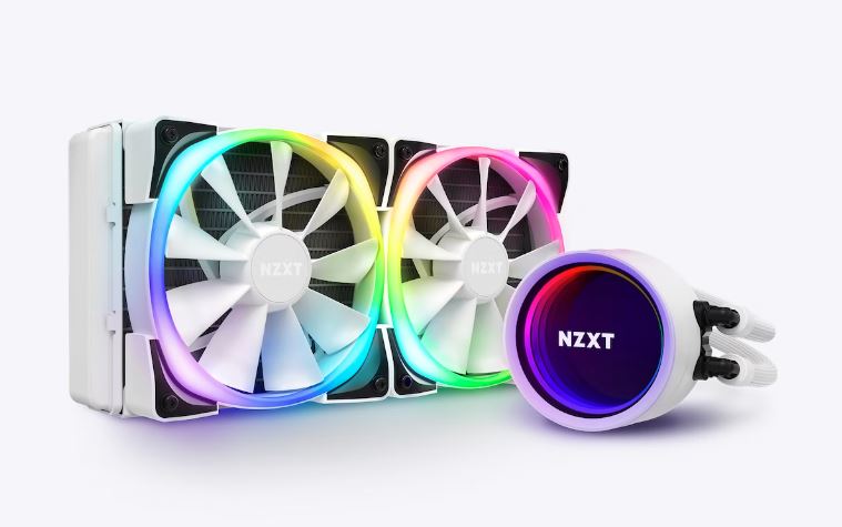 Nzxt RL-KRX53-RW Kraken X53 RGB 240mm Liquid Cooler w/AER RGB Fans - Matte White