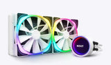 Nzxt RL-KRX63-RW Kraken X63 RGB 280mm Liquid Cooler w/AER RGB Fans - Matte White