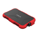 2.5-Inch ABS+Silicone Hard Drive Enclosure 2769U3 - Red