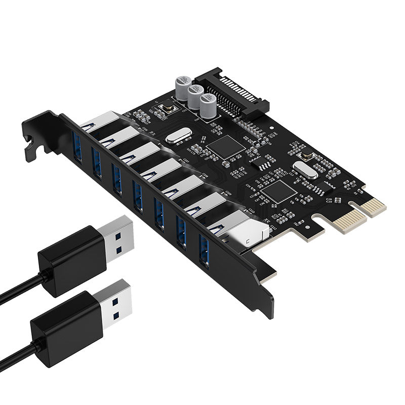 Orico PVU37U 7 Port USB3.0 PCI-E Expansion Card with Dual Chip