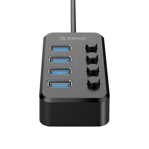Orico TSU3-4A 4 Port USB3.0 HUB with Individual On/Off Switches [ Without Power Supply ]