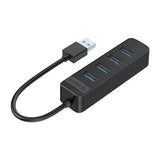 TWU3-4A 4-Port USB 3.0 HUB - Black