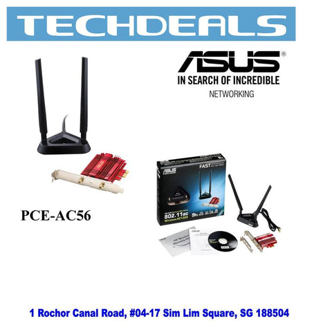 Asus PCE-AC56 Dual-Band PCE-E wireless AC1300 card